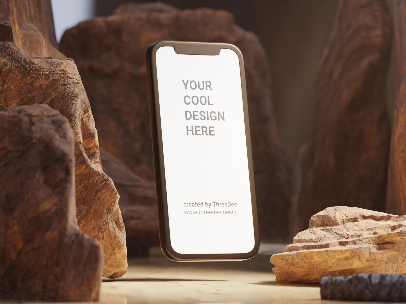 Free mobile 3D mockups scenes